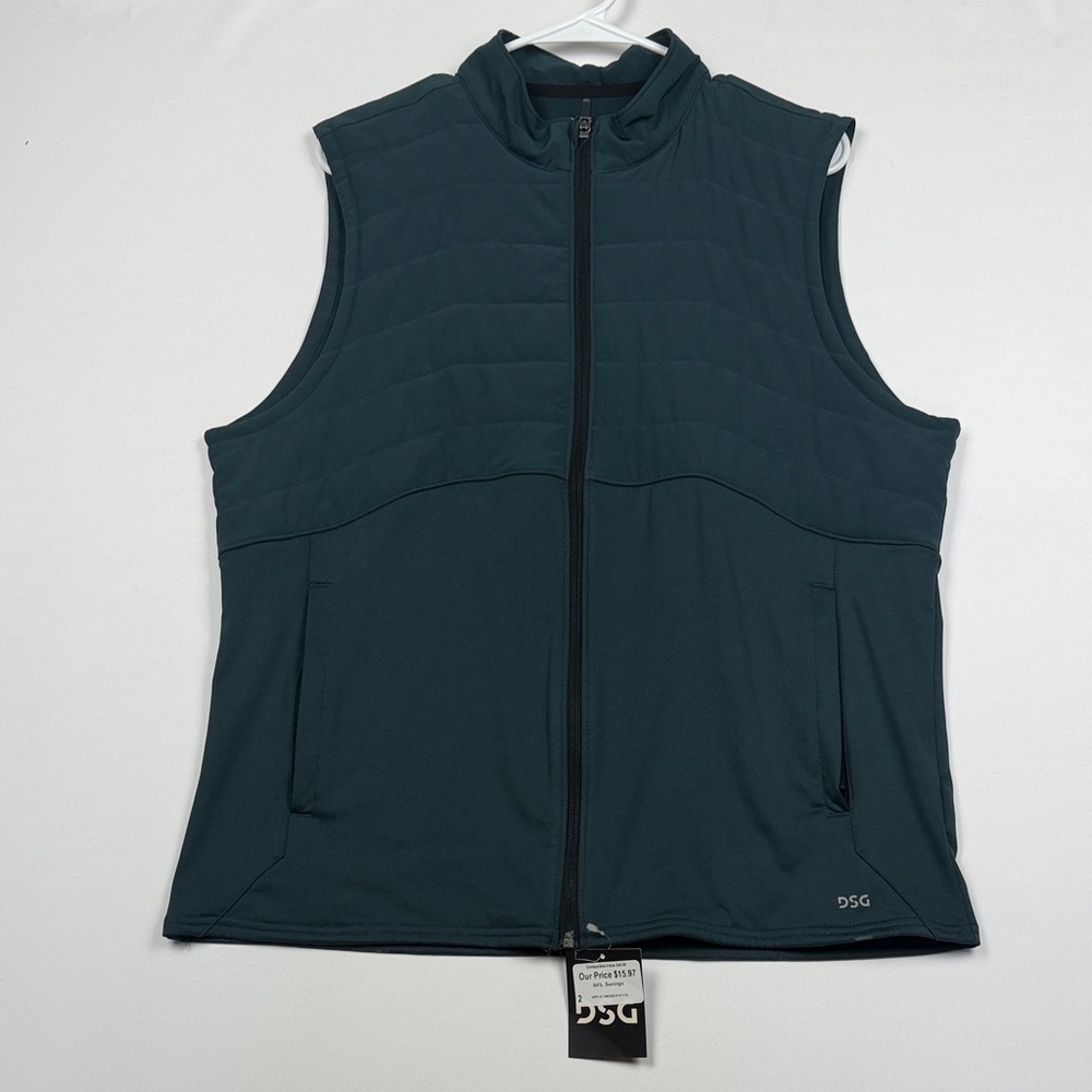 DSG Deep Green Sleeveless Vest Size Medium NWT